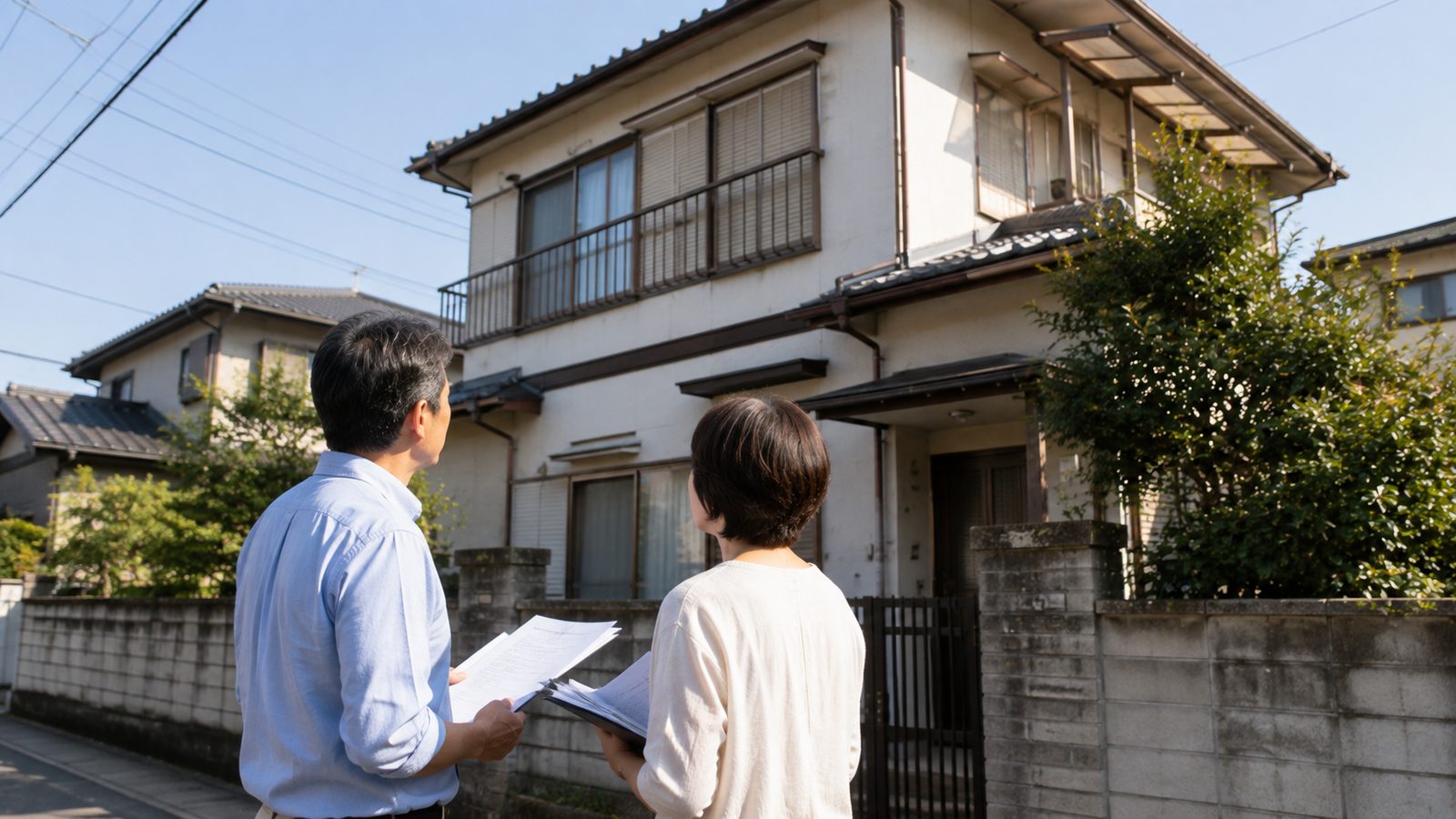 実家の解体費用を検討する家族