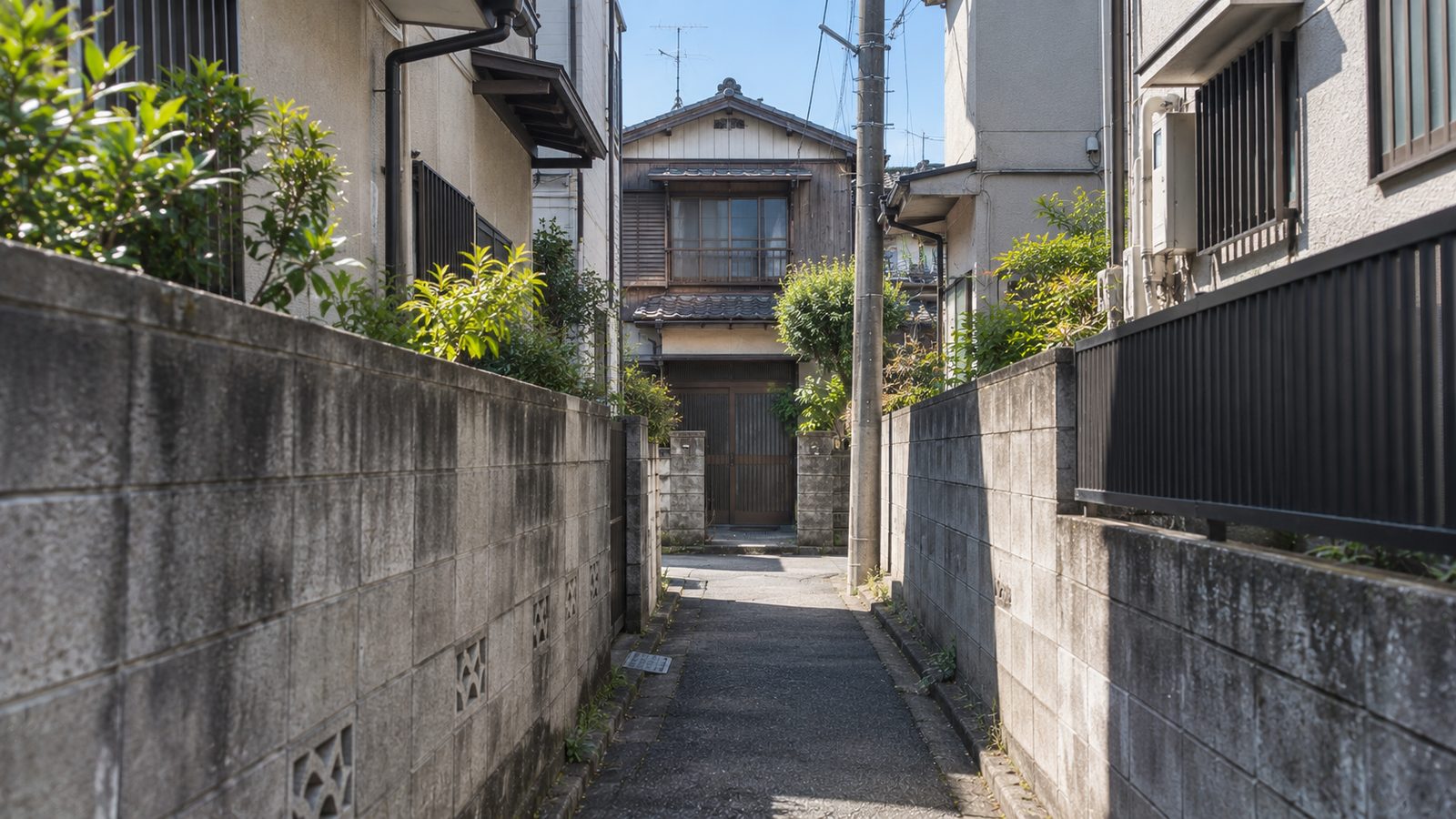 再建築不可の実家と細い前面道路
