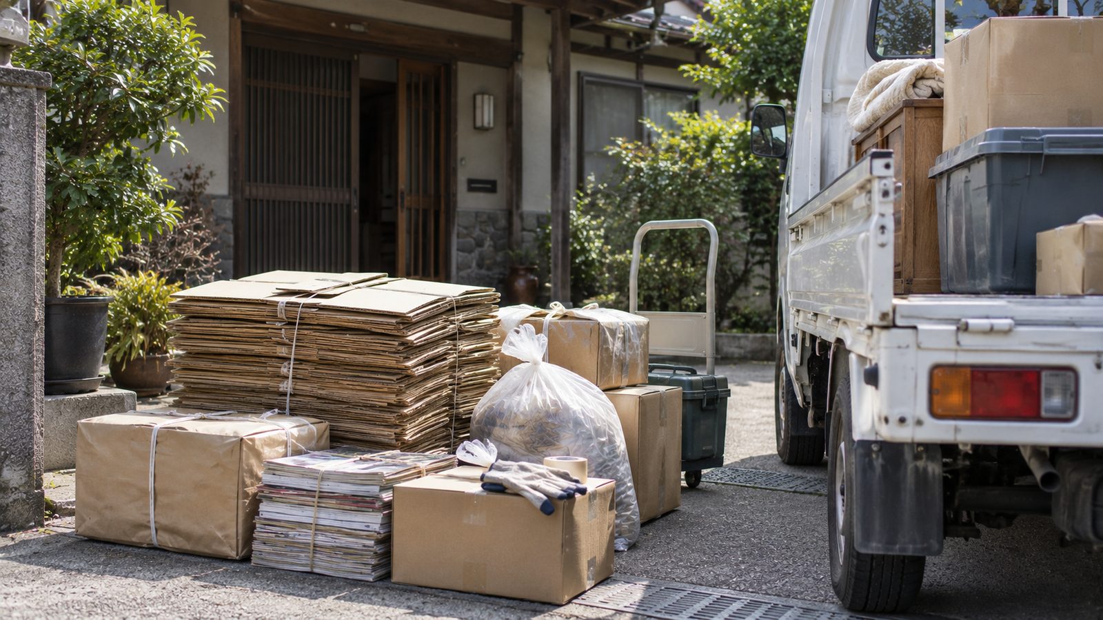 運び出しの作業