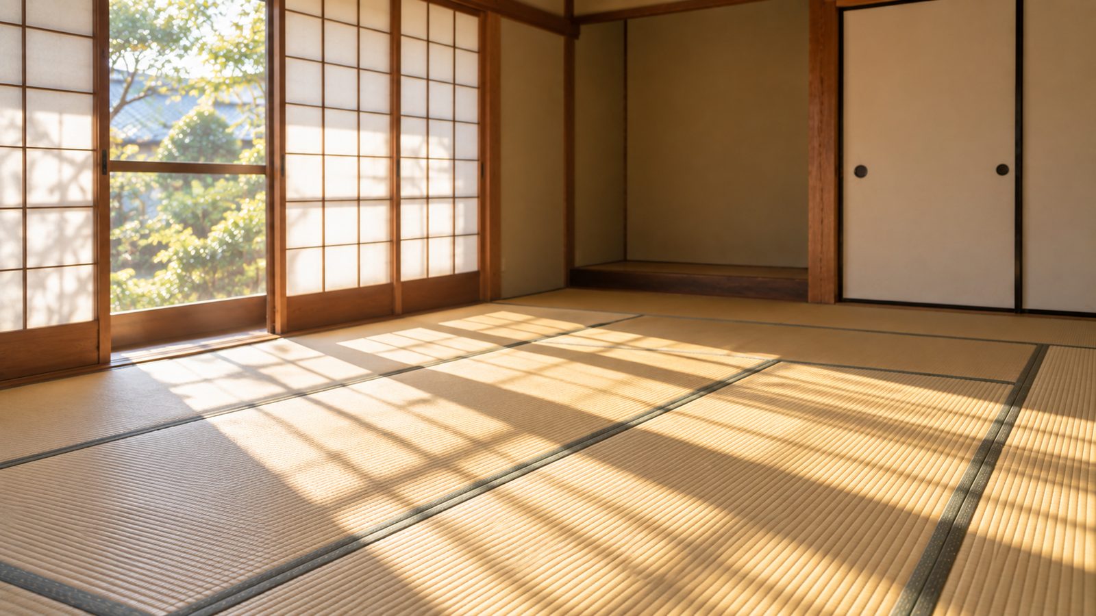 片付けを終えて売り出す準備が整った実家の和室
