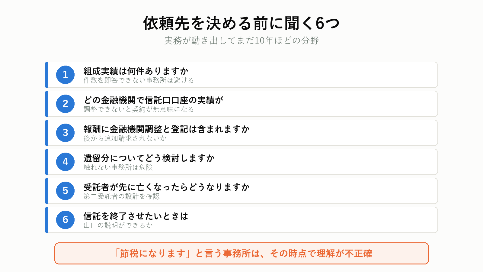 家族信託を扱う専門家の選び方