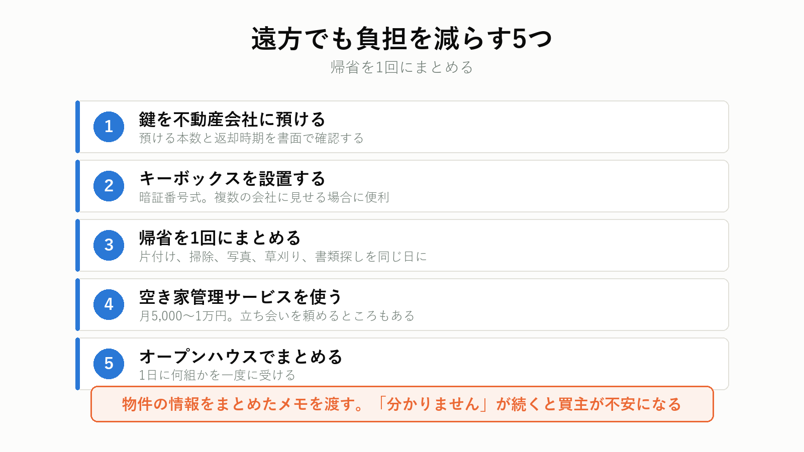 遠方の実家で内覧の負担を減らす方法