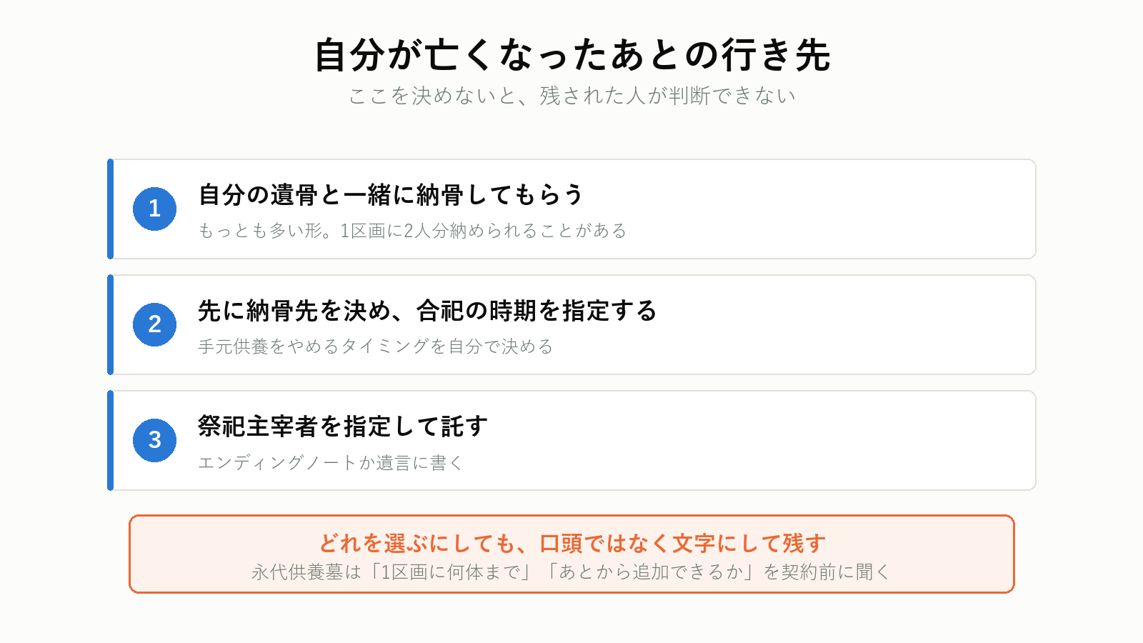 手元供養のあとの行き先